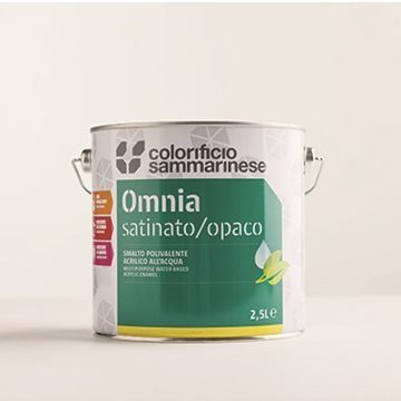 vendita online 	Omnia Seta - Smalto effetto satinato all'acqua per legno e ferro - Colorificio Sammarinese