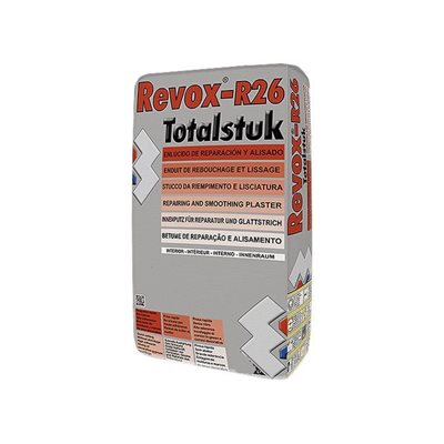 Stucco ideale per incollare, riempire, rinnovare e rasare - TOTALSTUK R-26 - REVOX