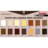 cartella colori stucco in pasta per legno interno ed esterno - legnostuc rx-409 - rualaix