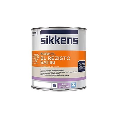 Rubbol Bl Rezisto Satin - Finitura coprente satinata all'acqua per legno, metalli ferrosi e non ferrosi e plastica dura, caratterizzata da un'ottima resistenza alle sostanze grasse, per applicazioni all’ interno - Sikkens - Akzonobel	