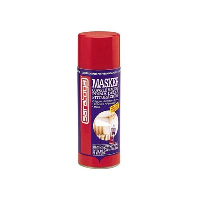 Masker è una vernice spray bianca per coprire le macchie su muri e altre superfici