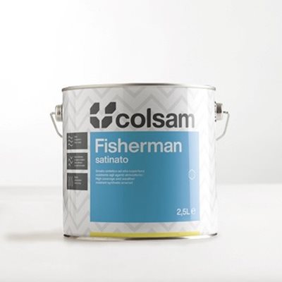 Fisherman è uno smalto sintetico con finitura satinata ad alta copertura, ideale per legno e ferro