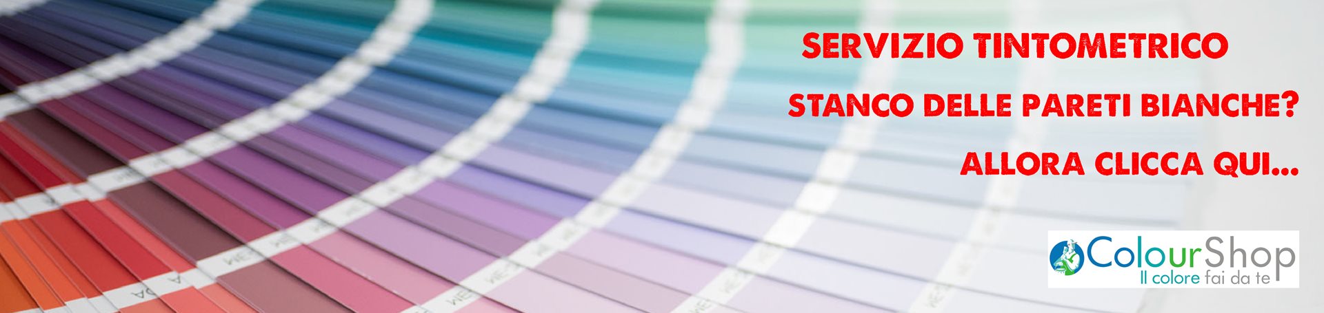 Serivizio tintometrico - coloriamo le tue pitture come desideri