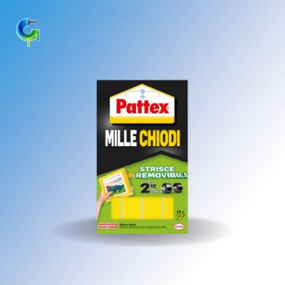 Immagine di PATTEX Millechiodi Tape Removibile 10 Strisce - biadesivo universale